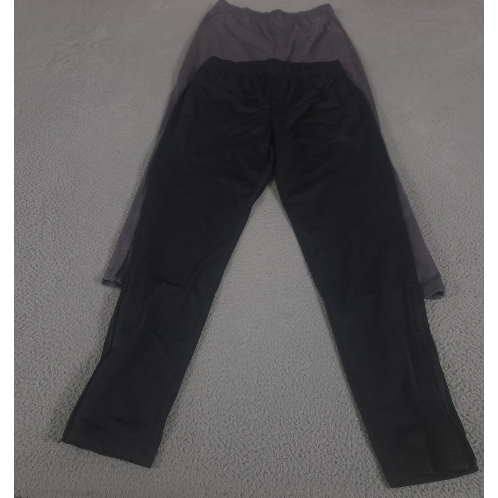 LOT OF 2 Adidas Pants Mens M Multi 3-Stripes Regular Tapered Essential Track Gym